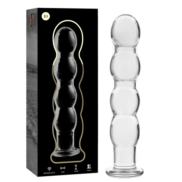 Glasdildo Modell 10 Transparent 16,5 cm