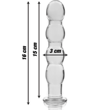 Glasdildo Modell 10 Transparent 16,5 cm – Ansicht 3