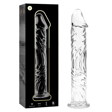 Glasdildo Modell 12 Transparent 17 cm