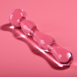 Glasdildo Modell 13 Borosilikatglas Rosa -x 18 cm