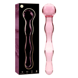 Glasdildo Modell 13 Borosilikatglas Rosa -x 18 cm