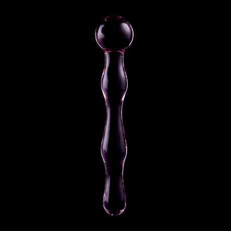 Glasdildo Modell 13 Borosilikatglas Rosa -x 18 cm