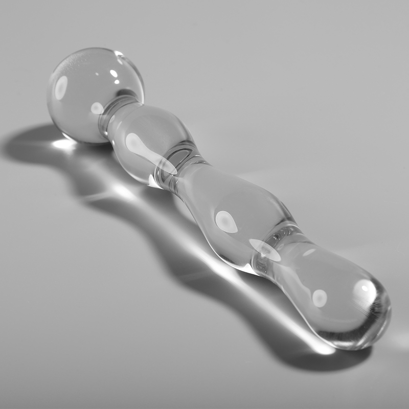 Glasdildo Modell 13 Transparent 18 cm – Ansicht 2