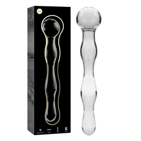 Glasdildo Modell 13 Transparent 18 cm