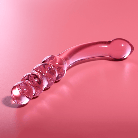 Glasdildo Modell 14 Borosilikatglas Rosa -x 18,5 cm
