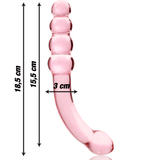 Glasdildo Modell 14 Borosilikatglas Rosa -x 18,5 cm