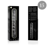 Glasdildo Modell 15 Borosilikatglas Klar -x Transparent 18,5 cm