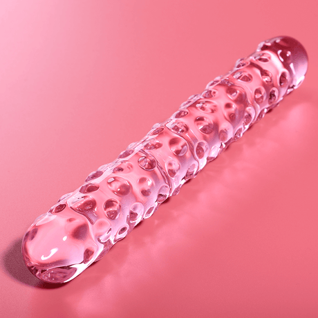 Glasdildo Modell 15 Borosilikatglas Rosa -x 18,5 cm