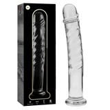 Glasdildo Modell 16 Borosilikatglas Klar -x Transparent 18,5 cm