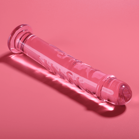 Glasdildo Modell 16 Borosilikatglas Rosa -x 18,5 cm