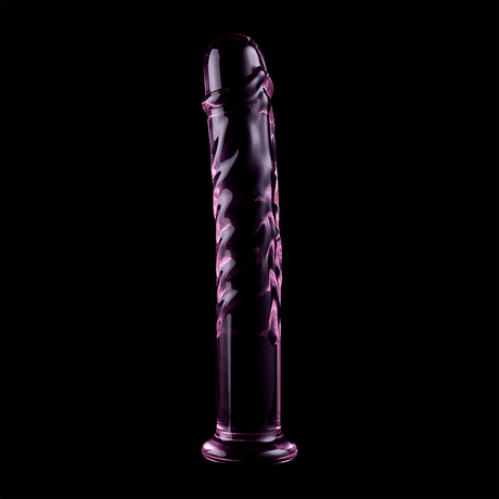 Glasdildo Modell 16 Borosilikatglas Rosa -x 18,5 cm