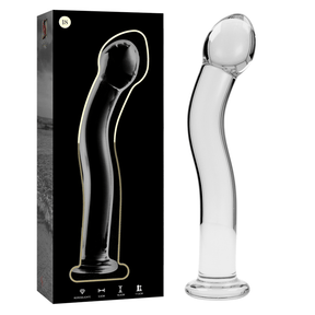 Glasdildo Modell 18 Borosilikatglas Klar -x Transparent 18,5 cm