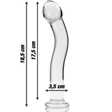 Glasdildo Modell 18 Borosilikatglas Klar -x Transparent 18,5 cm