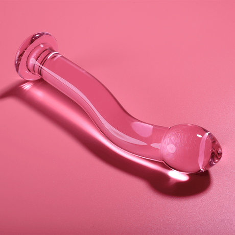Glasdildo Modell 18 Borosilikatglas Rosa -x 18,5 cm