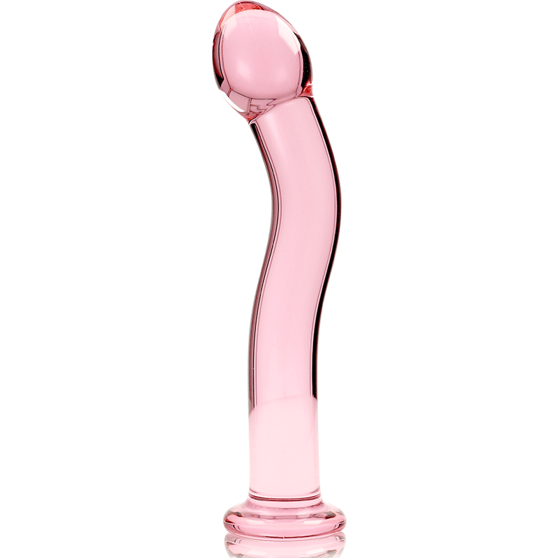 Glasdildo Modell 18 Borosilikatglas Rosa -x 18,5 cm
