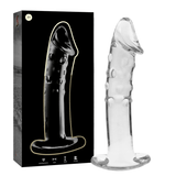 Glasdildo Modell 19 Borosilikatglas Klar -x Transparent 18,5 cm
