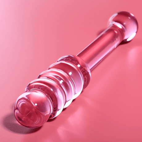 Glasdildo Modell 20 Borosilikatglas Rosa -x 20,5 cm