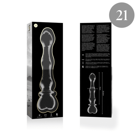 Glasdildo Modell 21 Transparent 20,5 cm