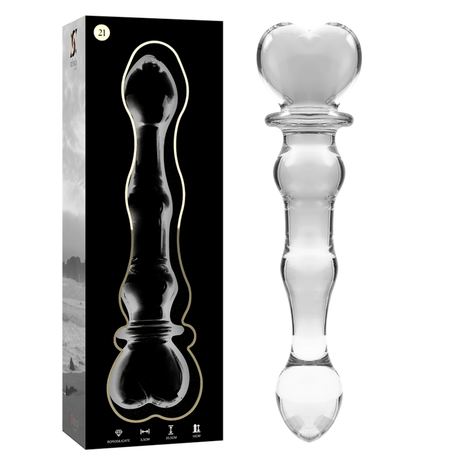 Glasdildo Modell 21 Transparent 20,5 cm
