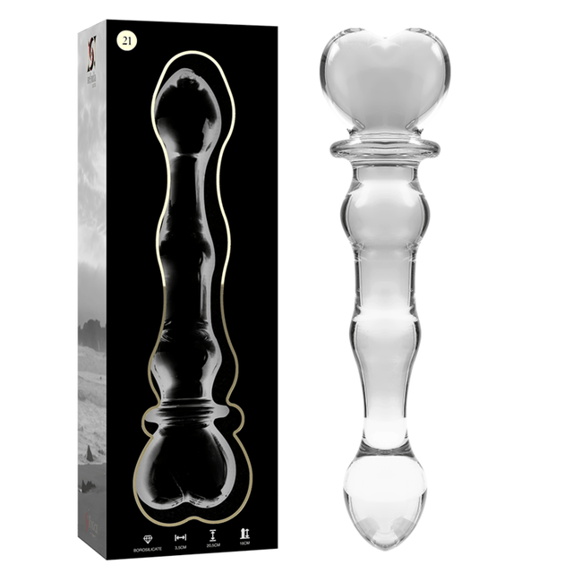 Glasdildo Modell 21 Transparent 20,5 cm