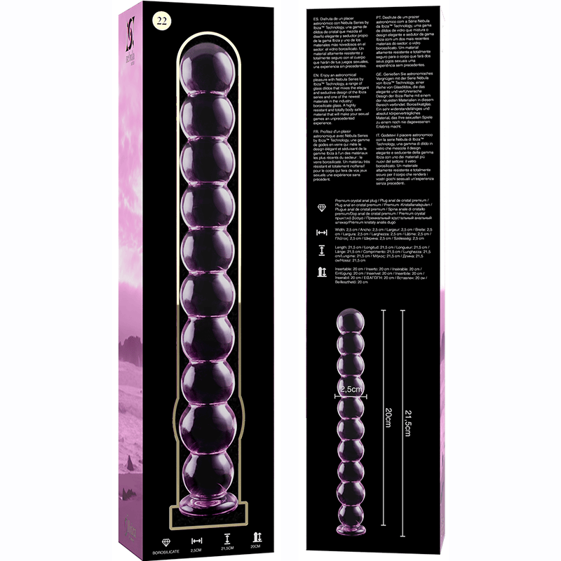 Glasdildo Modell 22 Rosa 21,5 cm – Ansicht 6