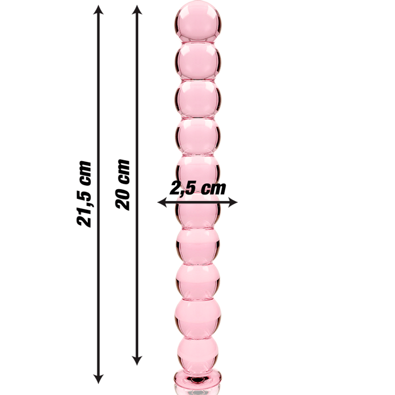 Glasdildo Modell 22 Rosa 21,5 cm – Ansicht 3