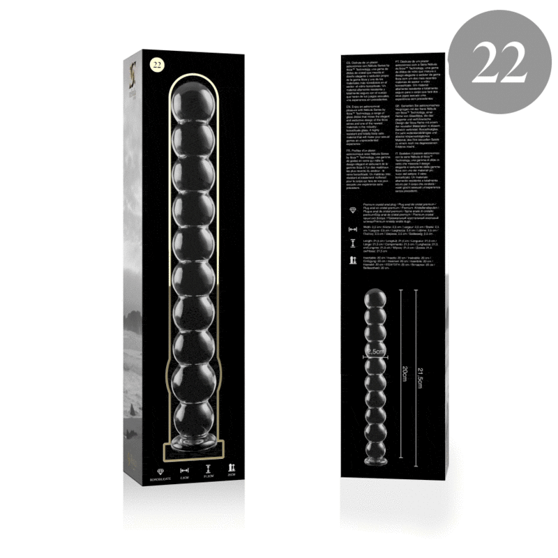 Glasdildo Modell 22 Transparent 21,5 cm – Ansicht 4