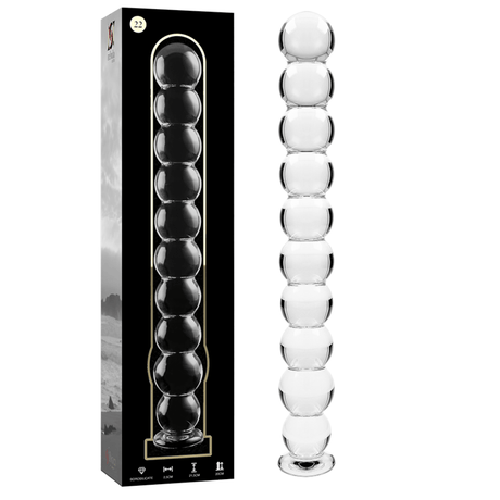 Glasdildo Modell 22 Transparent 21,5 cm