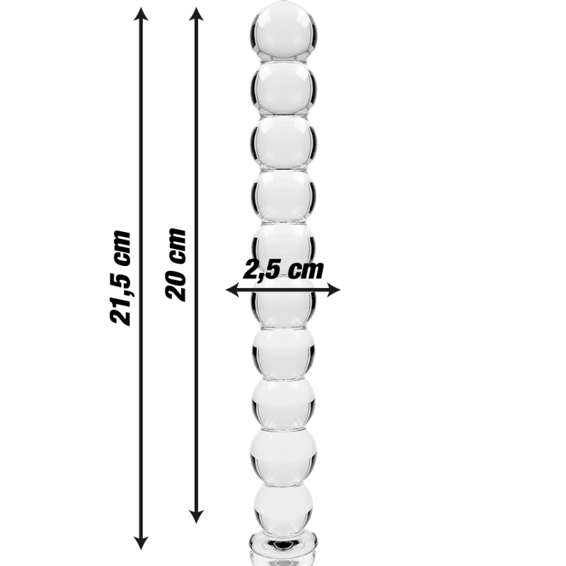 Glasdildo Modell 22 Transparent 21,5 cm – Ansicht 3