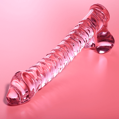 Glasdildo Modell 23 Rosa 21,5 cm