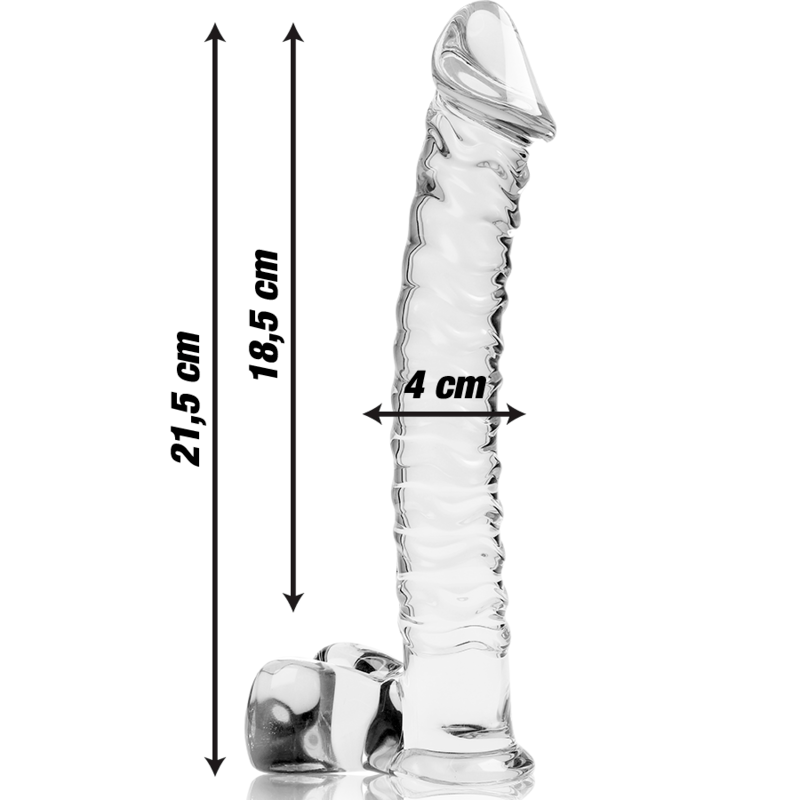 Glasdildo Modell 23 Transparent 21,5 cm – Ansicht 3