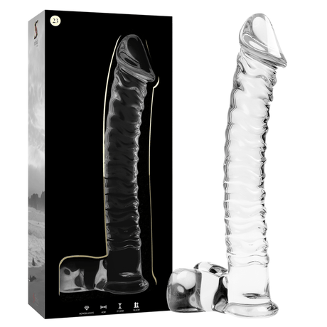 Glasdildo Modell 23 Transparent 21,5 cm