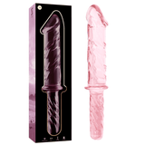 Glasdildo Modell 24 Borosilikatglas Rosa -x 28,5 cm