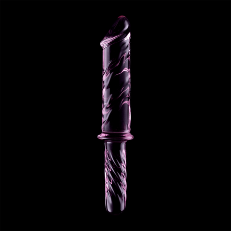 Glasdildo Modell 24 Borosilikatglas Rosa -x 28,5 cm