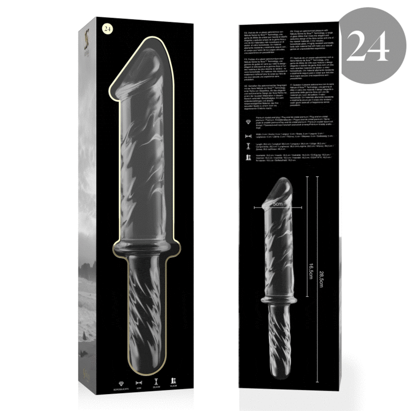 Glasdildo Modell 24 Transparent 28,5 cm – Ansicht 4