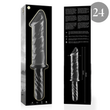 Glasdildo Modell 24 Transparent 28,5 cm – Ansicht 4