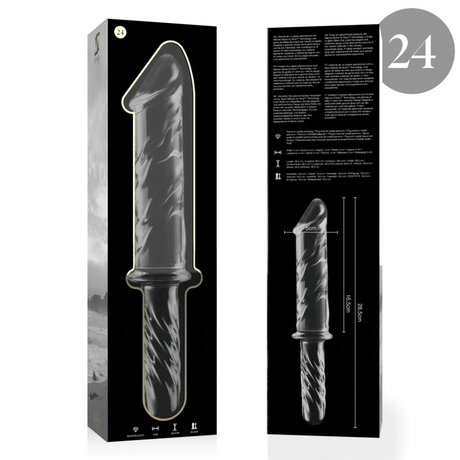Glasdildo Modell 24 Transparent 28,5 cm