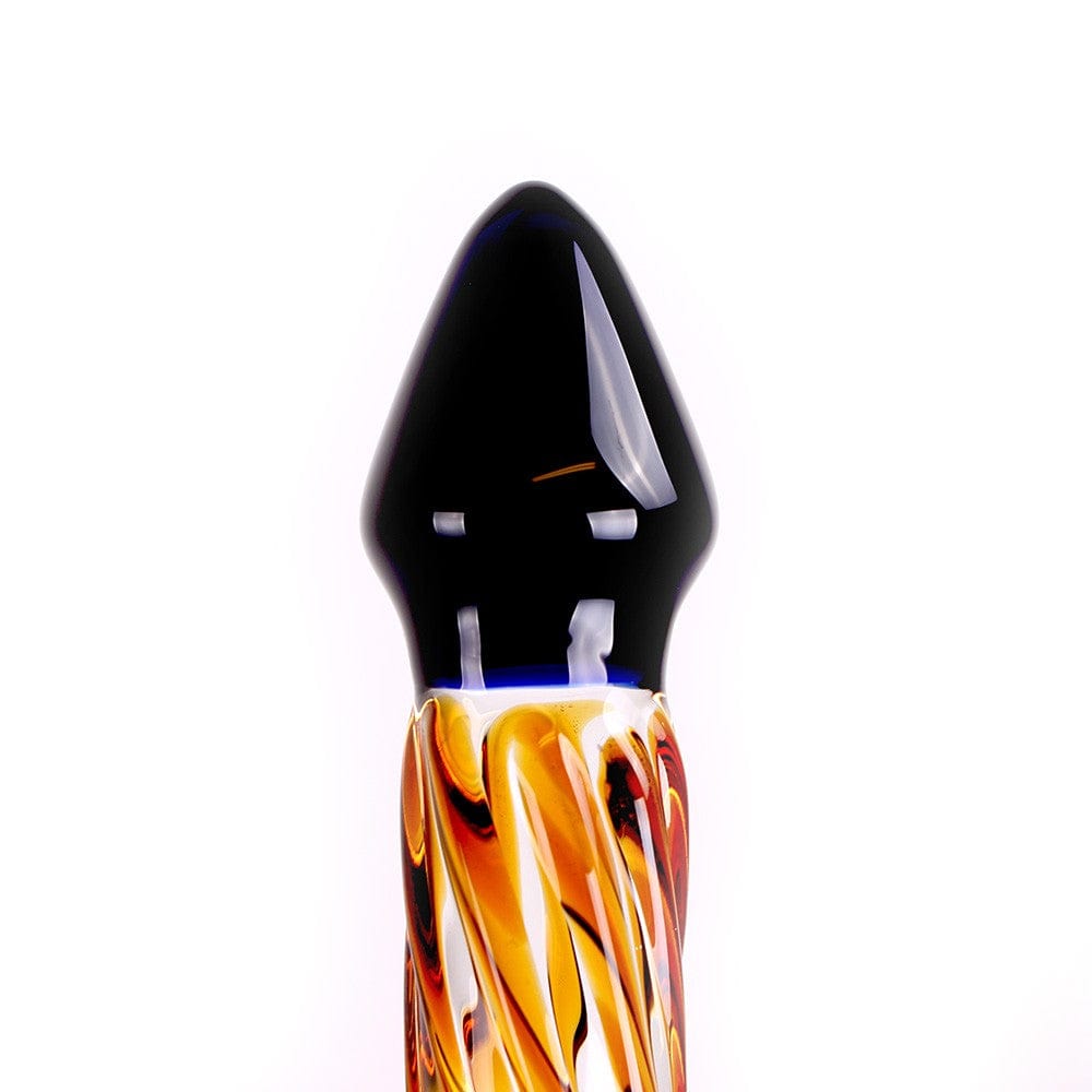 Glasdildo Schwarze Spitze 19 x 3,5 cm