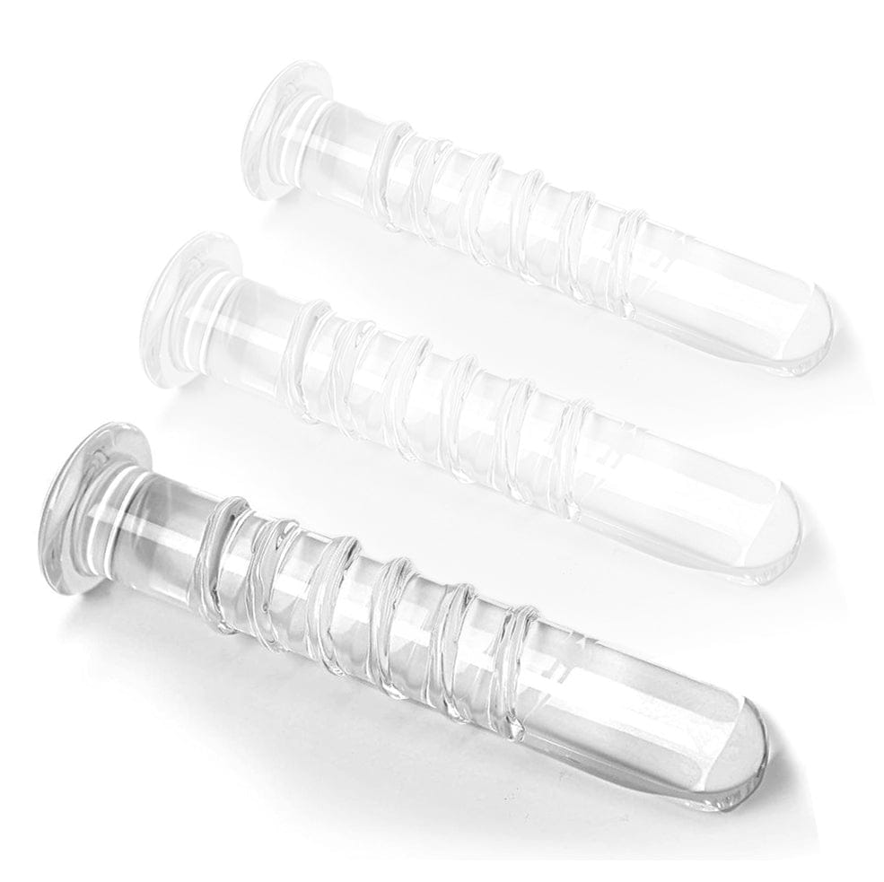 Glasdildo Spiral 18 x 3,2 cm