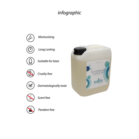 Gleitgel Shots wasserbasiert Kanister 5 Liter – Ansicht 4