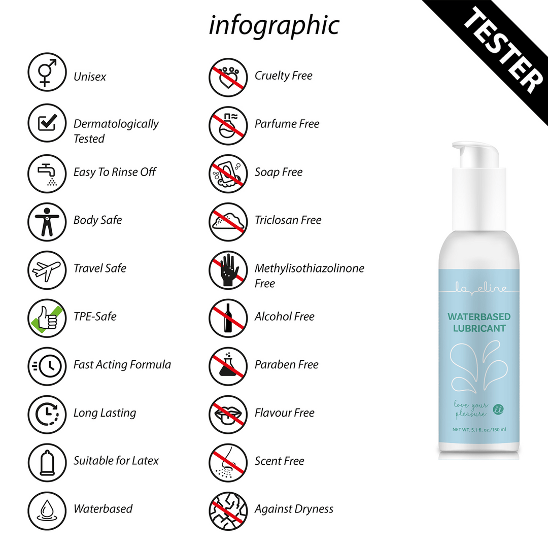 Gleitgel Loveline auf Wasserbasis 150 ml – Ansicht 5