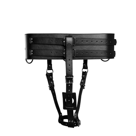 Gürtel mit Vibratorhalter Schwarz 104,5 cm – Ansicht 6