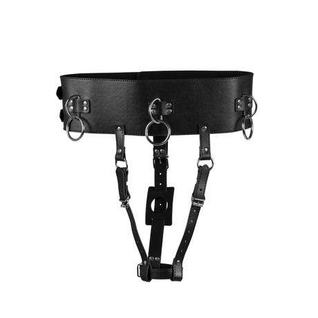 Gürtel mit Vibratorhalter Schwarz 104,5 cm – Ansicht 5