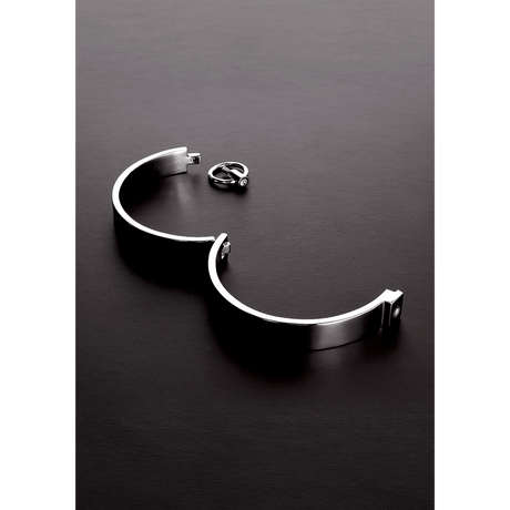 Halsband aus Edelstahl mit Steinen Silber 17 x 13,1 cm – Ansicht 2