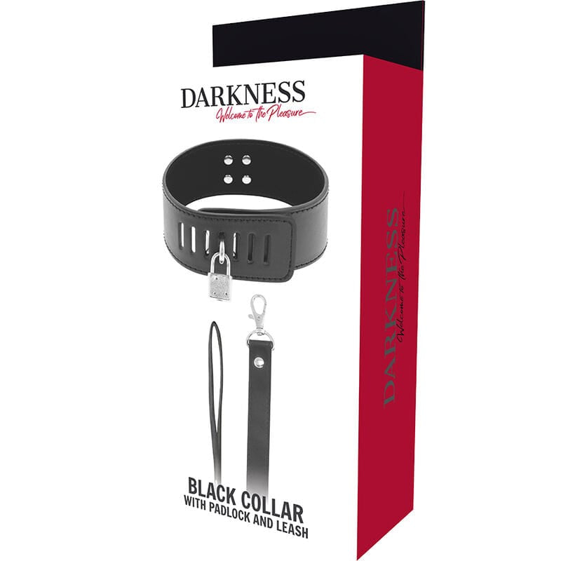 Halsband BDSM mit schwarzem Schloss – Ansicht 5