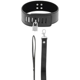 Halsband BDSM mit schwarzem Schloss – Ansicht 2