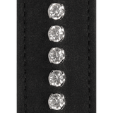 Halsband Ouch mit Strasssteinen und Leine Schwarz 102 cm – Ansicht 7