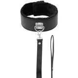 Halsband gefüttert mit Titankette Schwarz – Ansicht 2