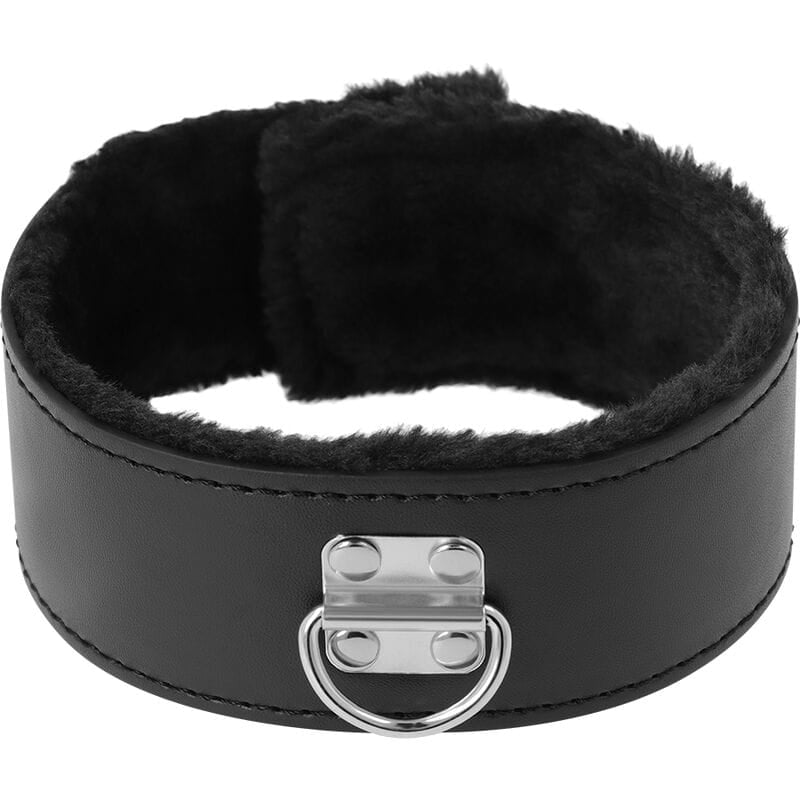 Halsband gefüttert mit Titankette Schwarz – Ansicht 3