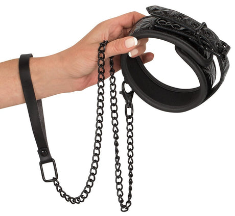 Halsband mit Leine Diamant